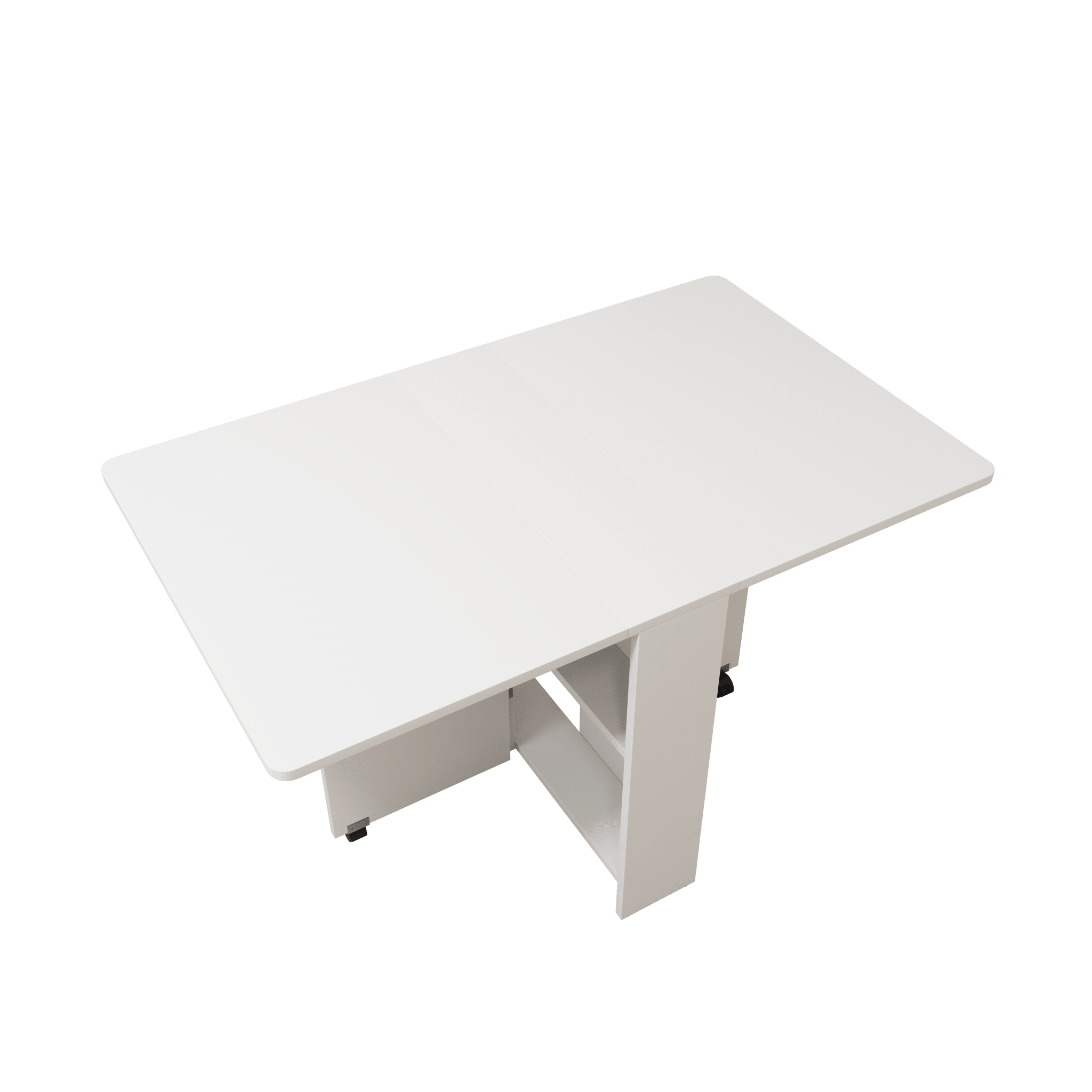 koorbiir f3 51.18 White Foldable Table ¨C Lightweight Long Table for Small Family Dining or Display Use - Koorbiir