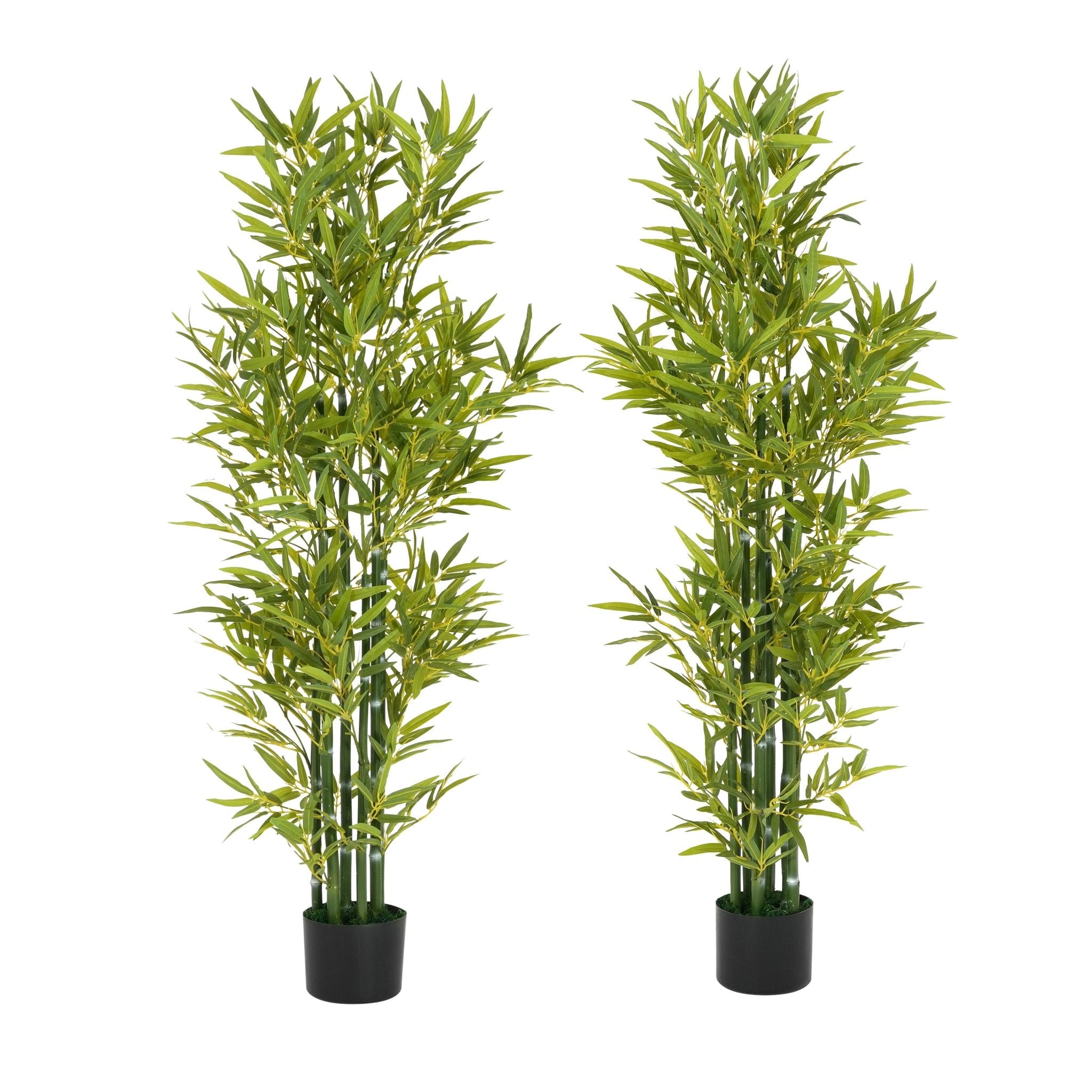 koorbiir ar6 5' Artificial Bamboo with Pot, Set of 2, Lifelike Faux Bamboo Plants for Home & Office D¨¦cor, Artificial Flowers & Greenery - Koorbiir