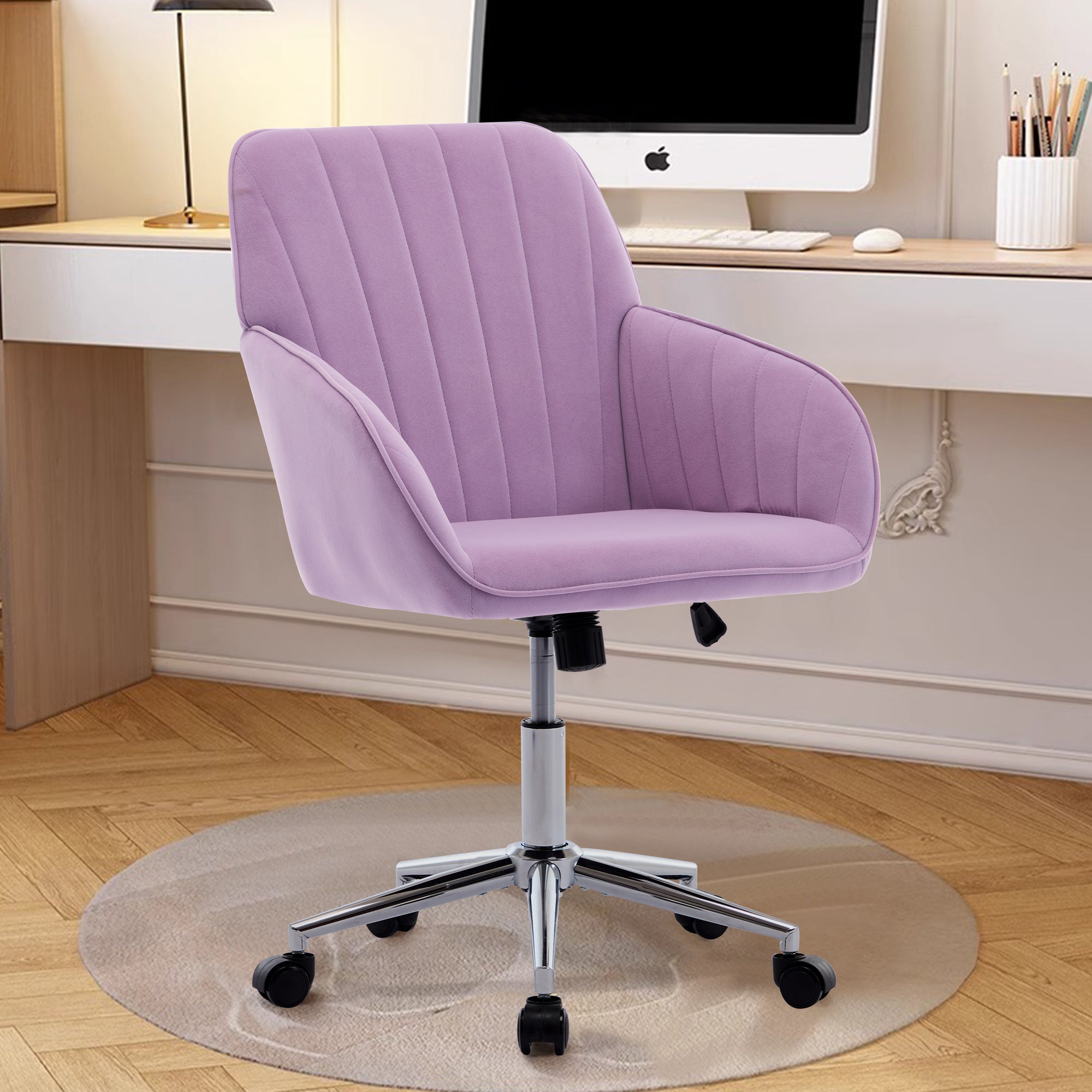 Koorbiir Adjustable Office Chair, Home Bedroom, Ergonomic Swivel Chair, Backrest Seat, Comfortable for Long Sitting