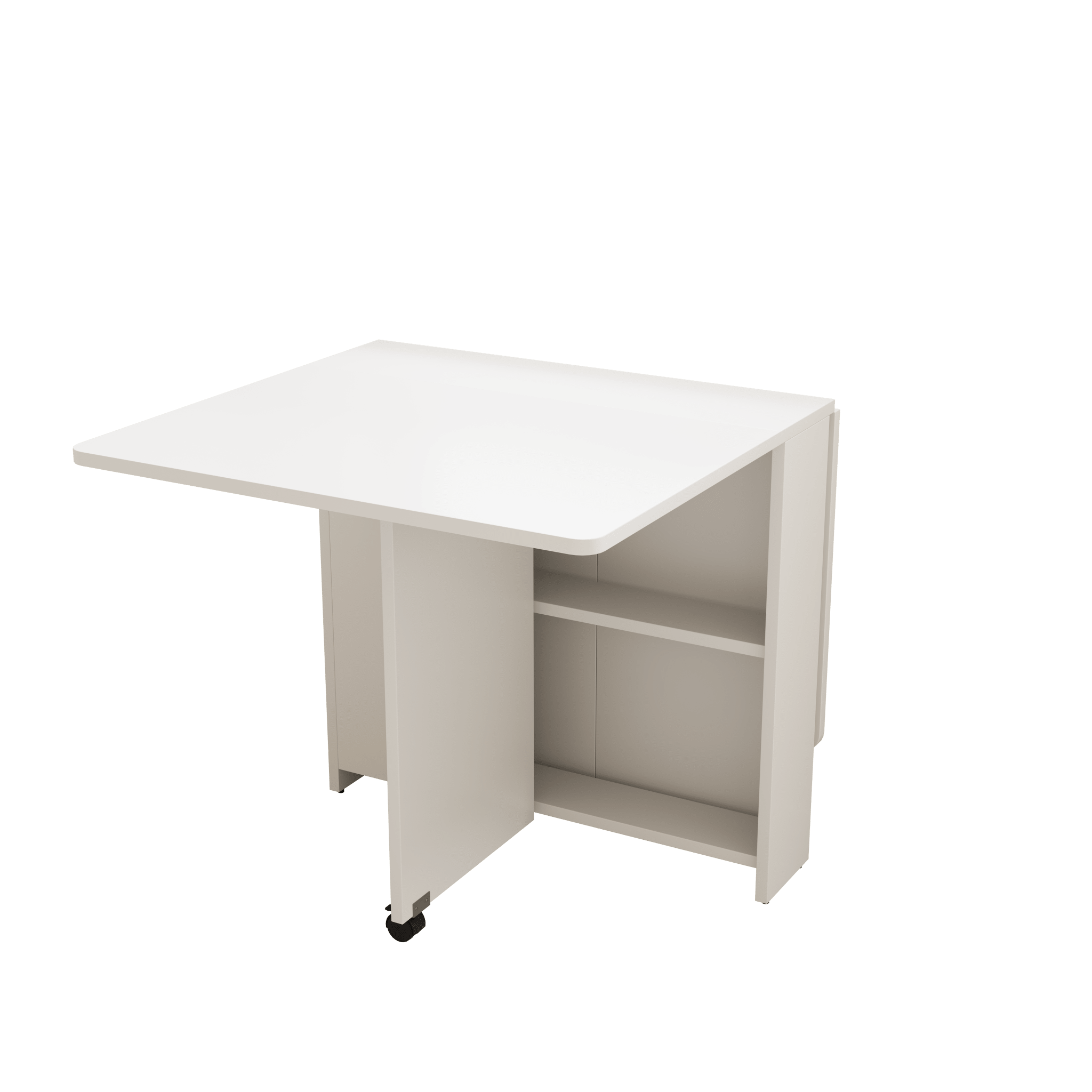 koorbiir f3 51.18 White Foldable Table ¨C Lightweight Long Table for Small Family Dining or Display Use - Koorbiir