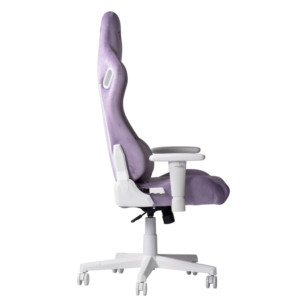 Sport Velvet Memory Foam Gaming Chair – Purple