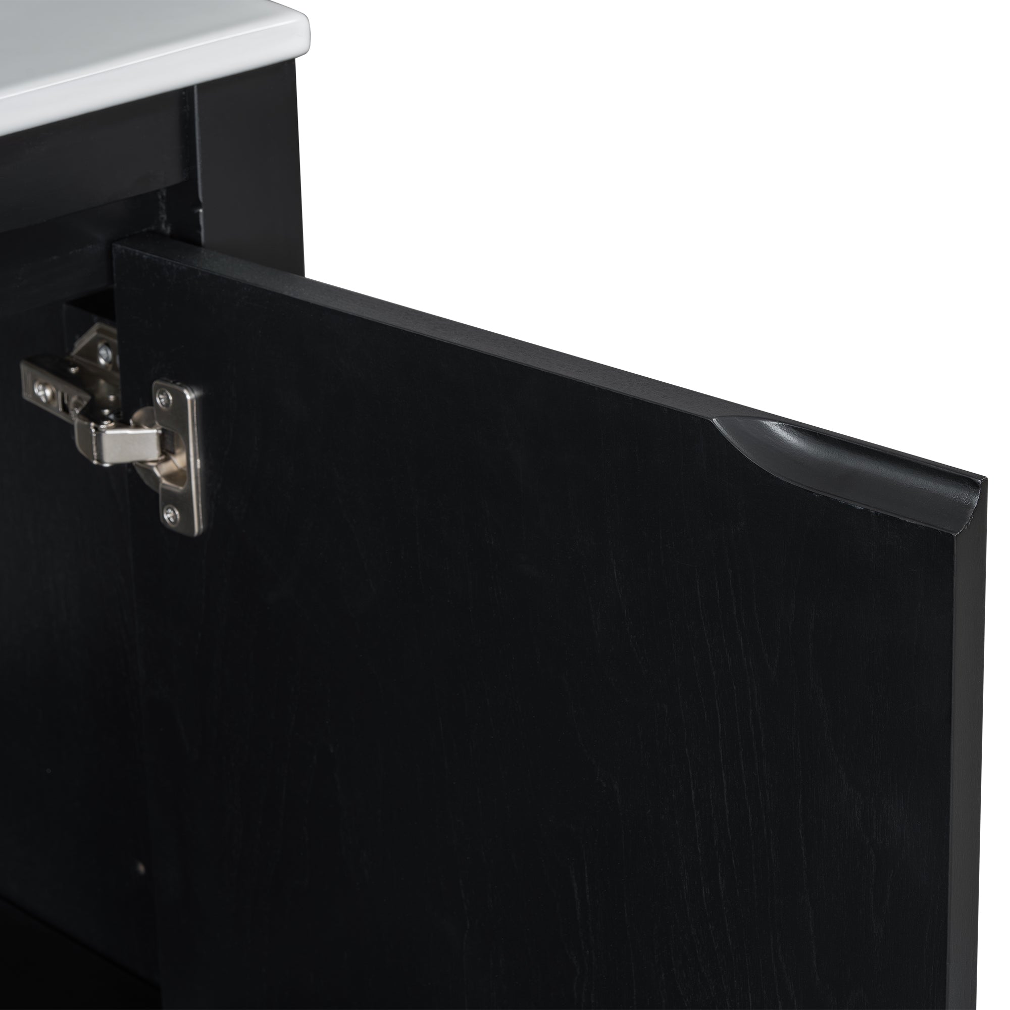 72 Double Vanity Bathroom Storage Cabinet with Ceramic Sinks ¨C Soft-Close Doors & Adjustable Shelves for Stylish Bathroom Organization