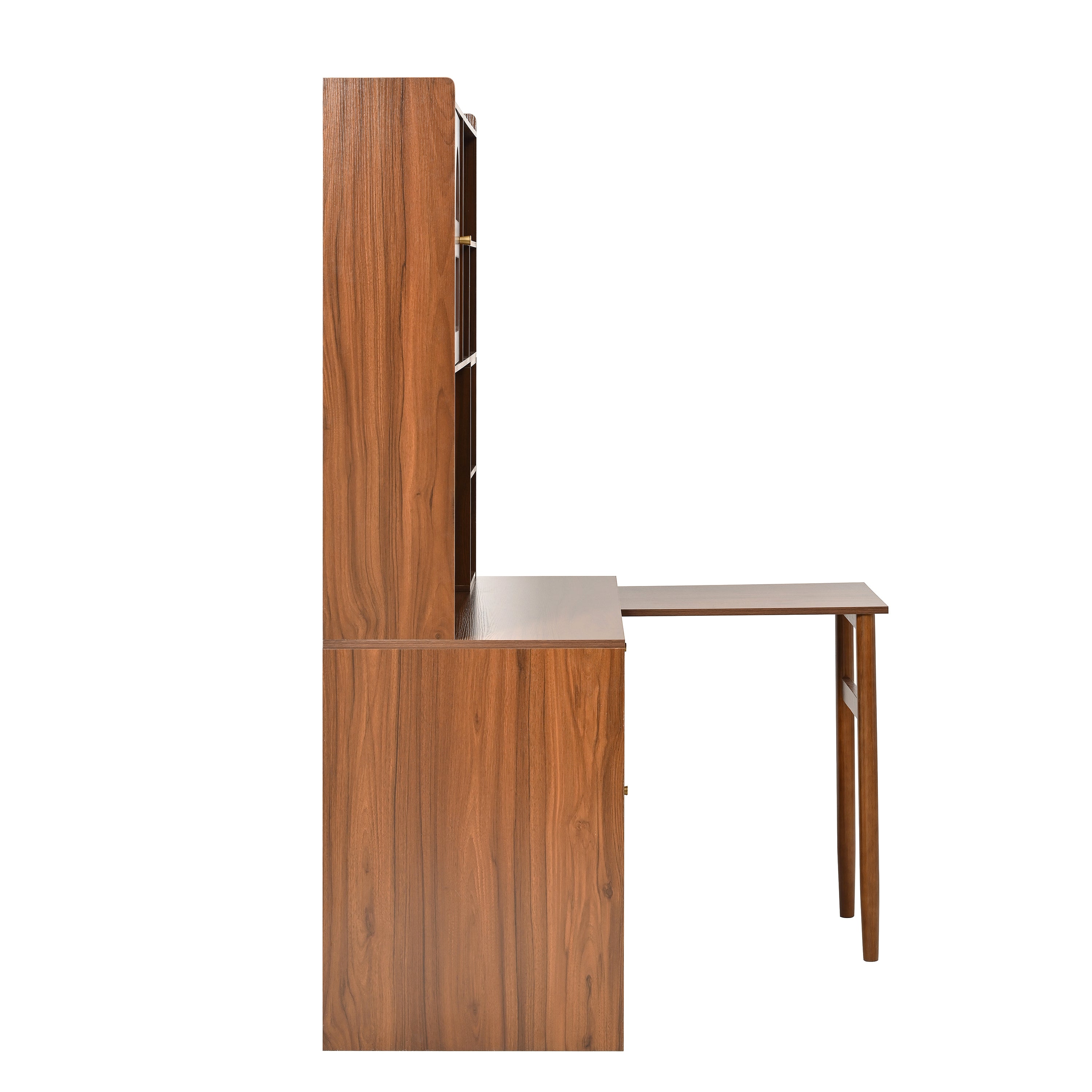 koorbiir G5 Gaming Desk with 90¡ã Rotating Desktop, 70" L-Shaped Computer Desk with Storage Drawers & Cabinets for Home Office