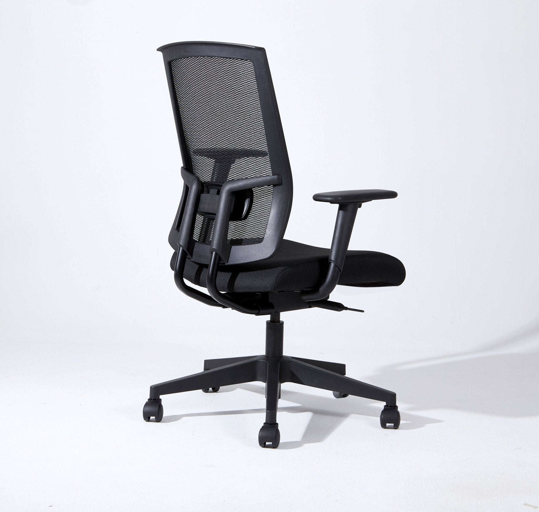 koorbiir o5 Ergonomic High Back Mesh Office Chair with Arms ¨C Complus Polyester Task Chair 27 (Black) - Koorbiir