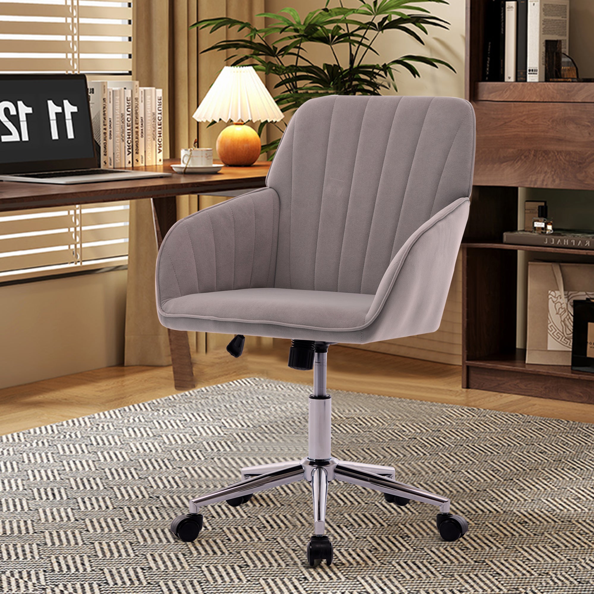 Koorbiir Adjustable Office Chair, Home Bedroom, Ergonomic Swivel Chair, Backrest Seat, Comfortable for Long Sitting