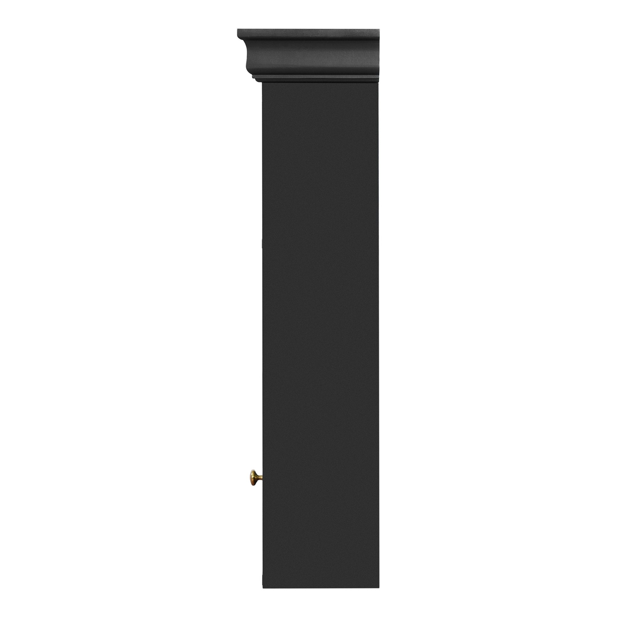koorbiir ba6 30'' x 28'' Wall - Mounted Bathroom Medicine Cabinet with Mirror ¨C Over Toilet Storage Organizer for Bathroom Organization, Black MDF Cabinet - Koorbiir
