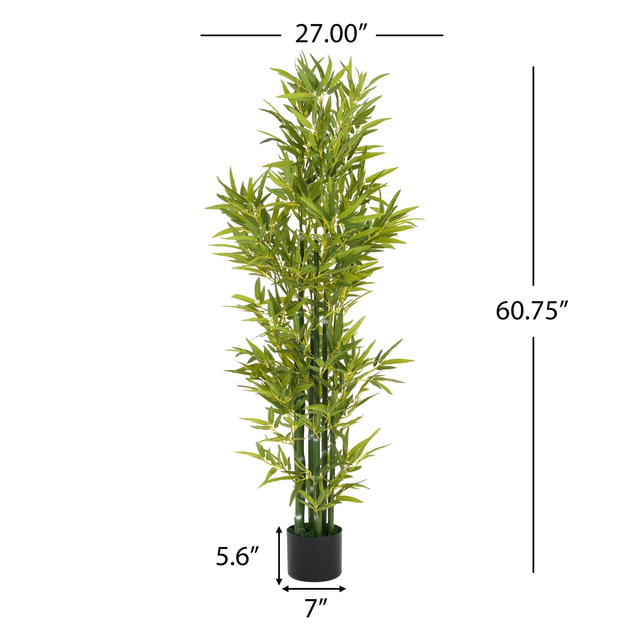 koorbiir ar6 5' Artificial Bamboo with Pot, Set of 2, Lifelike Faux Bamboo Plants for Home & Office D¨¦cor, Artificial Flowers & Greenery - Koorbiir