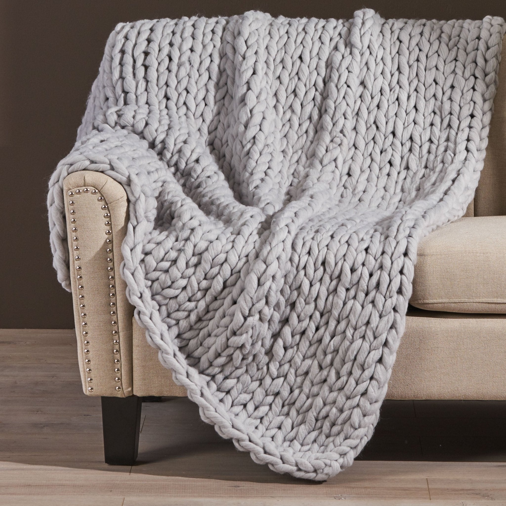 koorbiir bl3 Cozy Knitted Throw Blankets ¨C Soft & Stylish Decorative Blanket for Living Room & Bedroom - Koorbiir