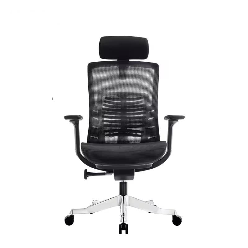 Koorbiir S104 Executive Ergonomic Chair Modern Leather Reception Black Office Metal Massage Boss Office Chair