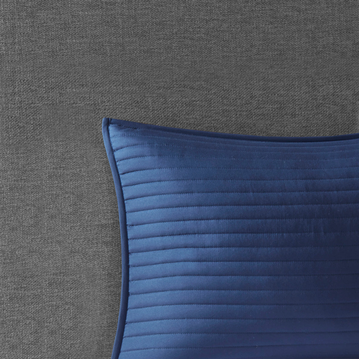8-Piece Blue Seersucker Comforter & Quilt Set ¨C King/Cal King Bedding Collections with Decorative Pillows & Shams
