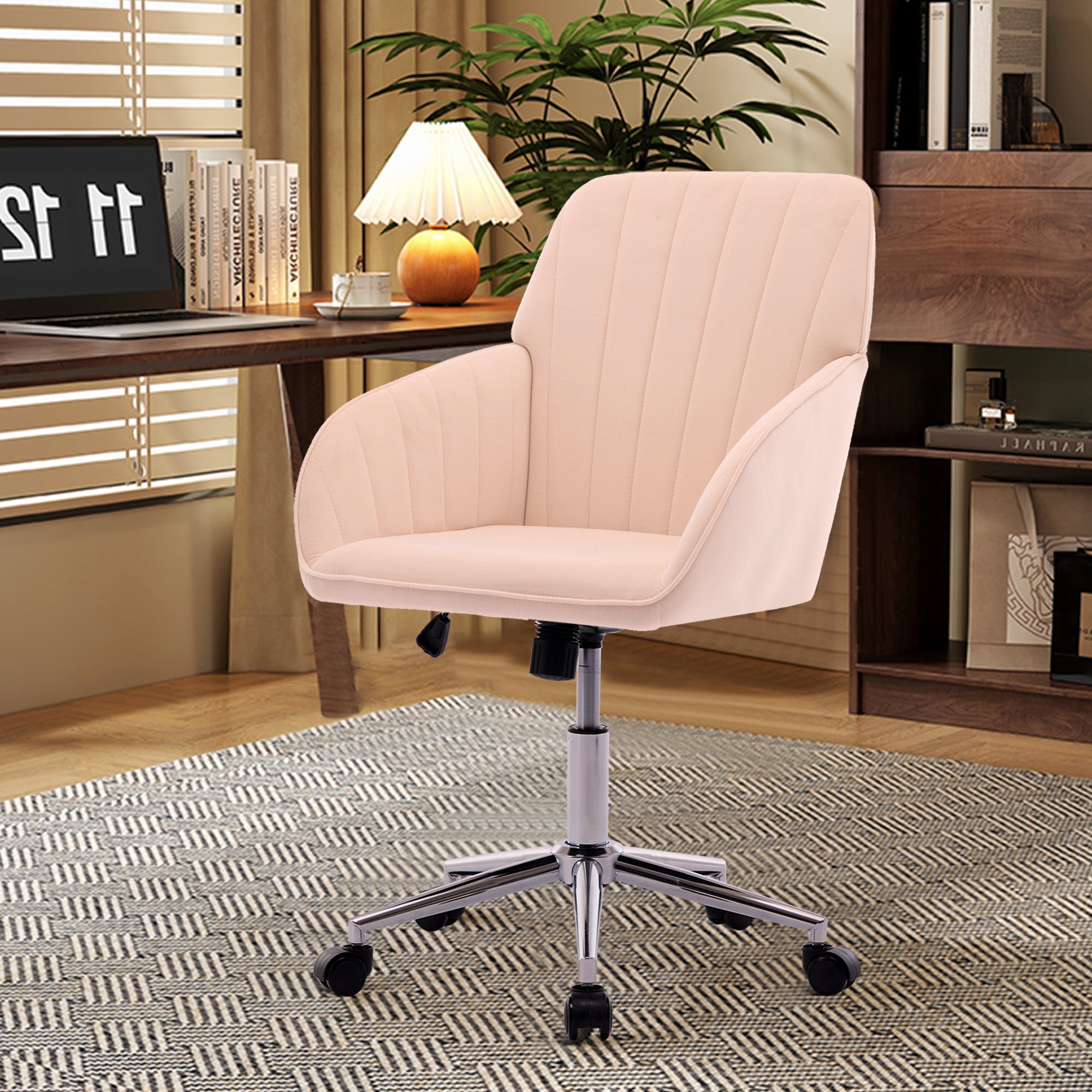 Koorbiir Adjustable Office Chair, Home Bedroom, Ergonomic Swivel Chair, Backrest Seat, Comfortable for Long Sitting