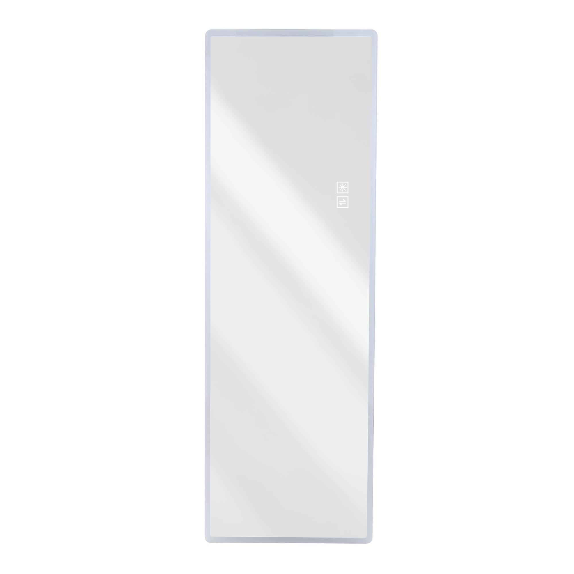 koorbiir mi6 65x24 Full Length LED Floor Mirror, Wall-Mounted Body Mirror with Dimming & 3 Color Modes for Bedroom, Full-Size Mirror with Integrated Lights