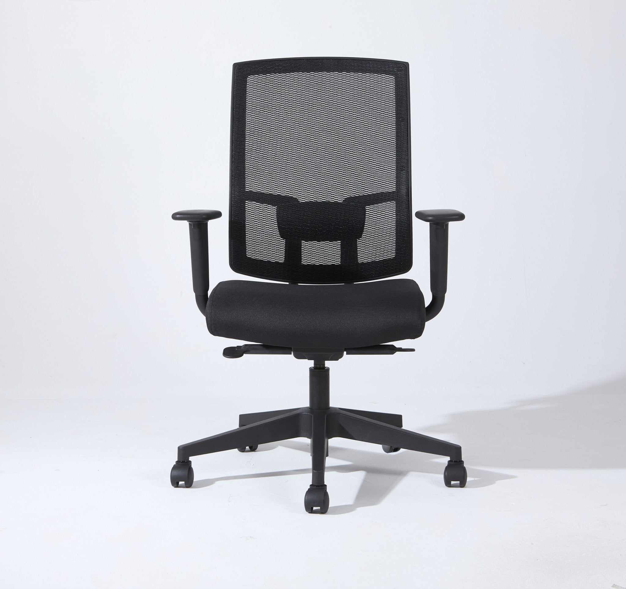 koorbiir o5 Ergonomic High Back Mesh Office Chair with Arms ¨C Complus Polyester Task Chair 27 (Black) - Koorbiir